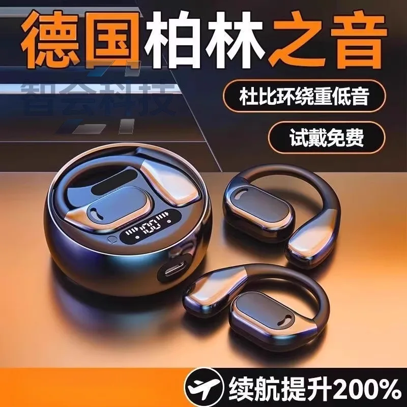 Ear-hook Open-ear Sports Earbuds (Directional Audio, Pressure-free Fit, Pro Version 72h)