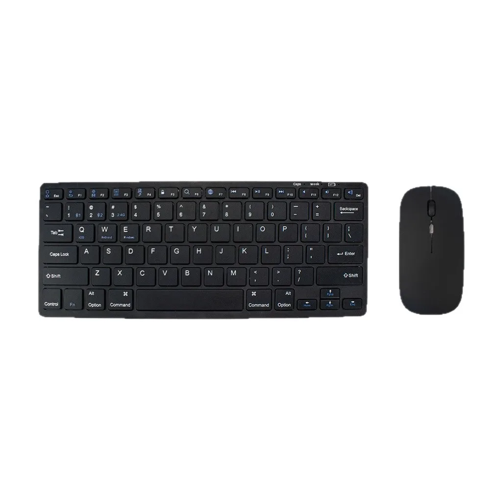 78-key Mini Tri-mode Keyboard & Mouse Set (Bluetooth, Quiet, Rose Gold / Silver / Grey)