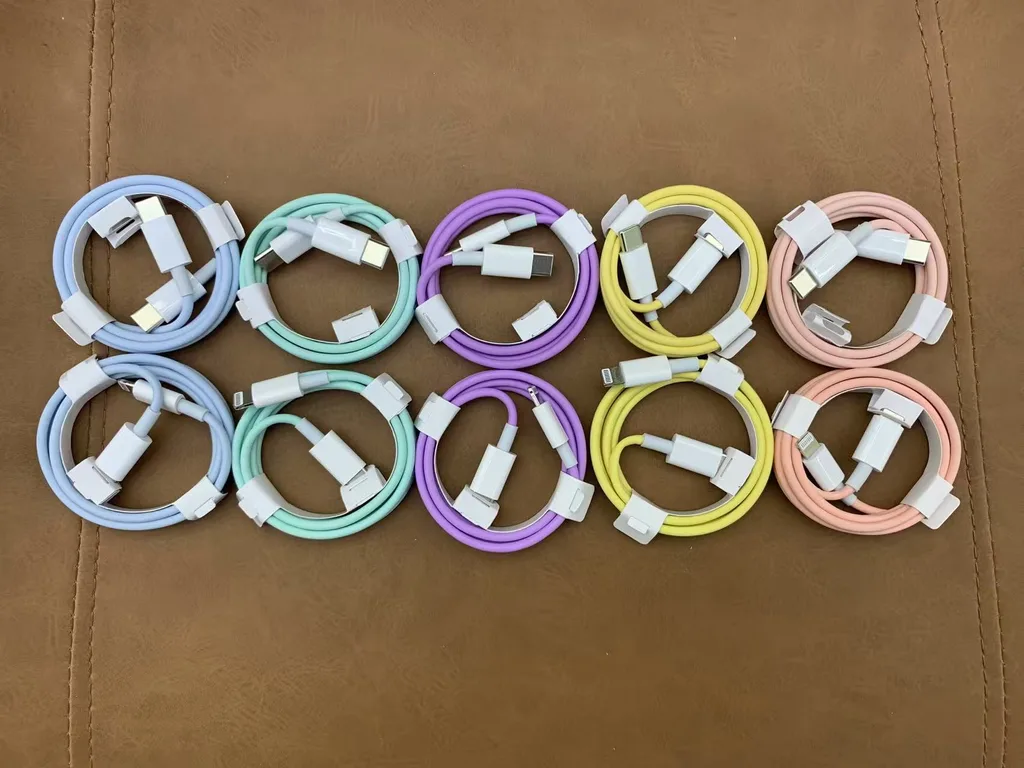 PD colourful fast charging cable (PD fast-charge protocol, C-L and C-C options)